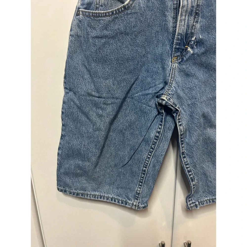 Vintage Lee Denim Shorts Boys 16 Slim Medium Wash‎ High Waisted Made in USA